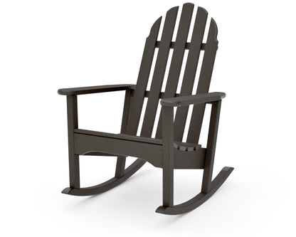 POLYWOOD Classic Adirondack Rocking Chair in Vintage Coffee