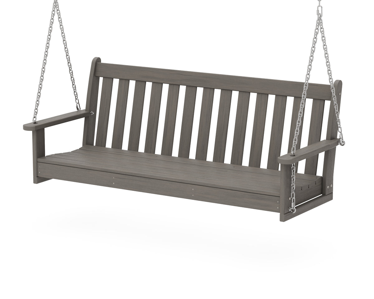 POLYWOOD Vineyard 60" Porch Swing in Driftwood