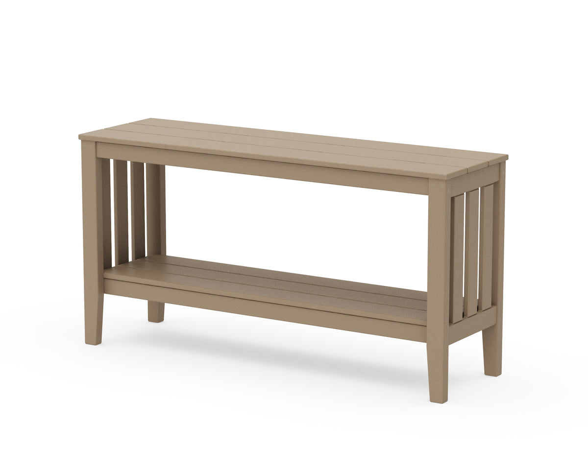 POLYWOOD Acadia 56” Console Table in Vintage Sahara