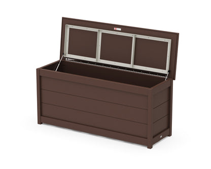 POLYWOOD 68" Storage Box Table in Mahogany