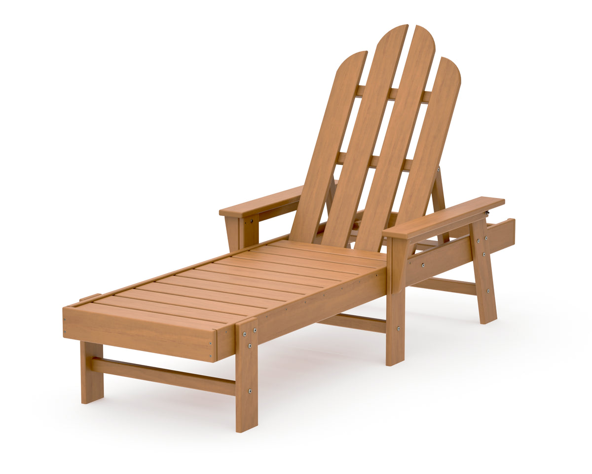 POLYWOOD Long Island Chaise in Natural