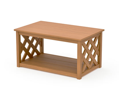POLYWOOD Wovendale Coffee Table in Natural