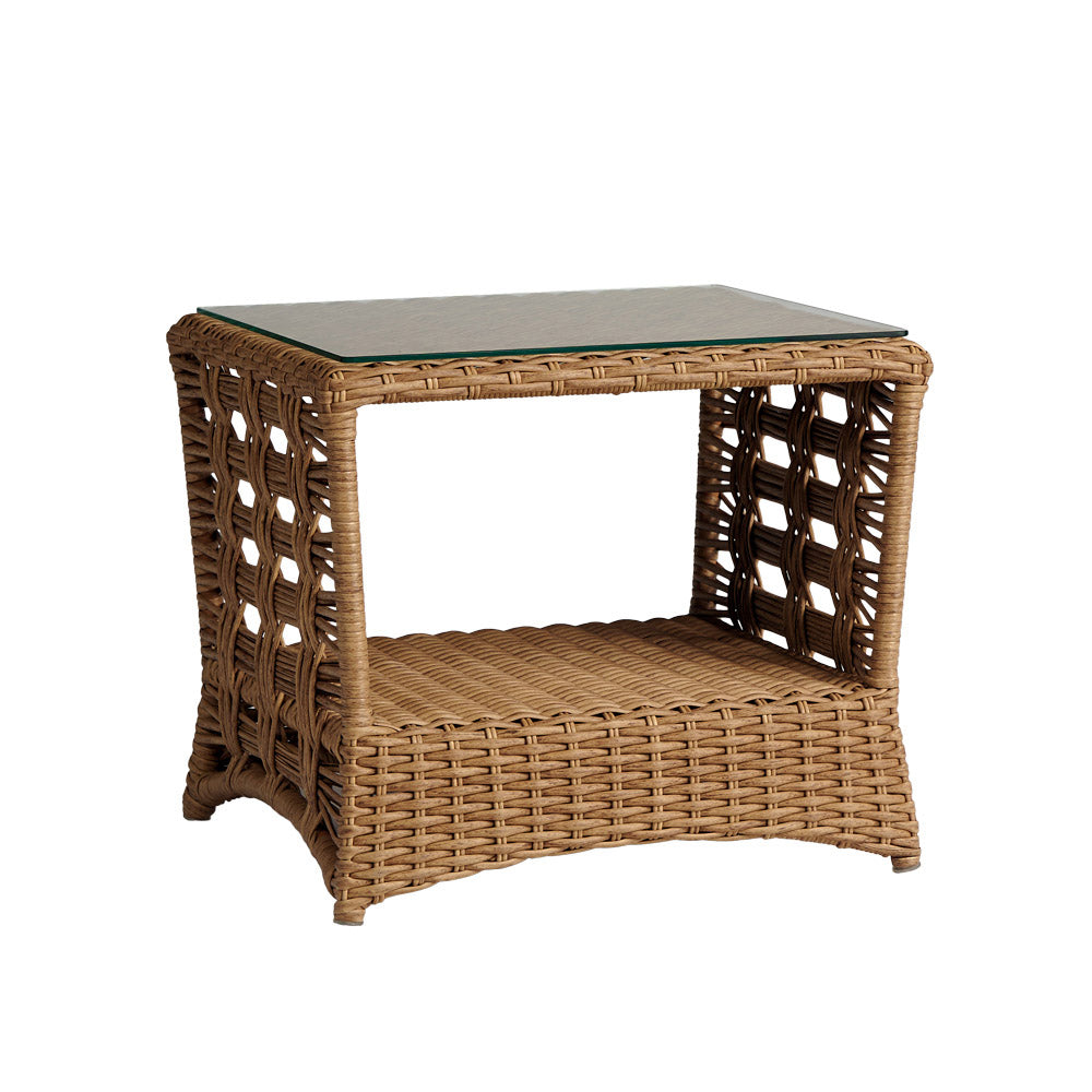 Lloyd Flanders Magnolia 25" Rectangular End Table, lifestyle photo 1