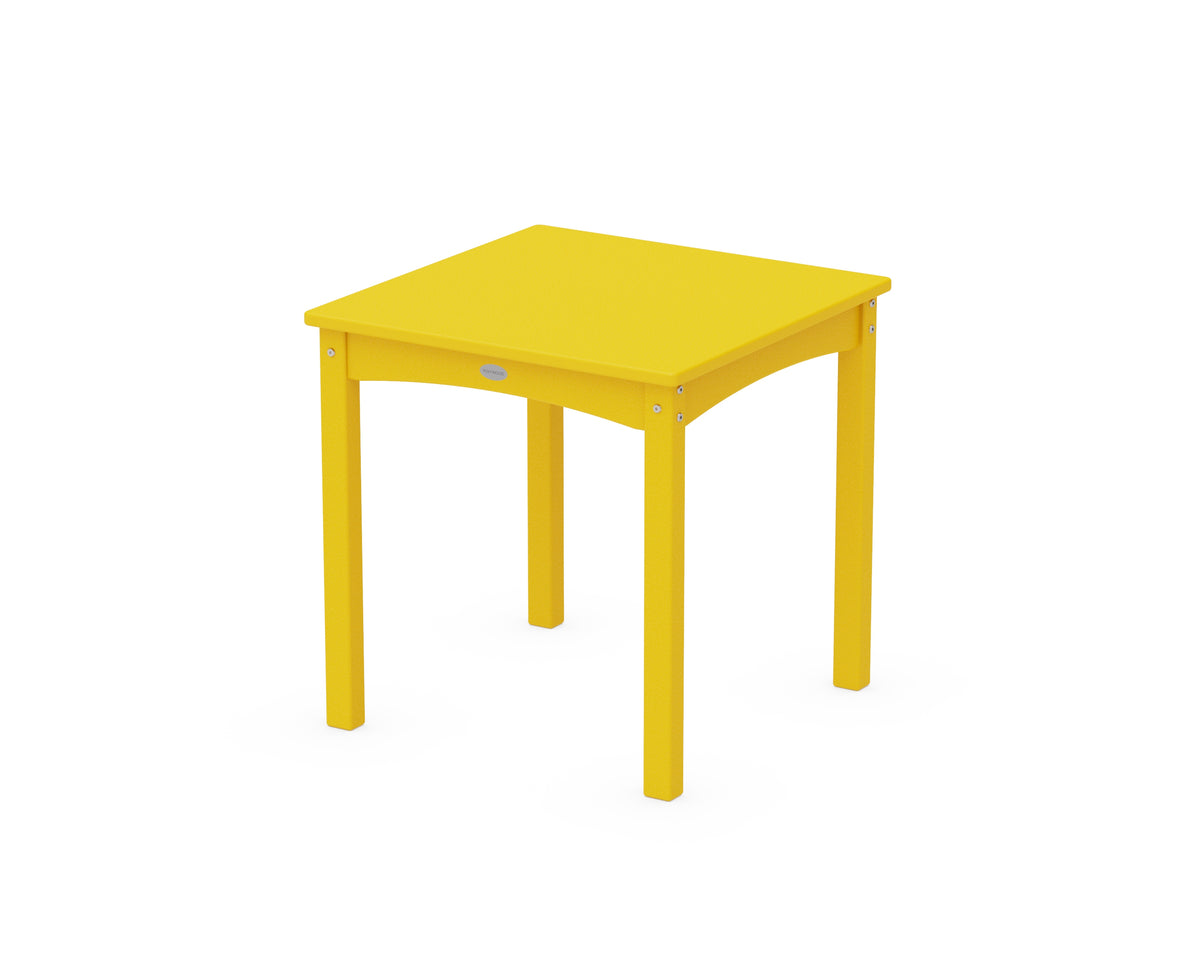 POLYWOOD Kids 24" Dining Table in Lemon