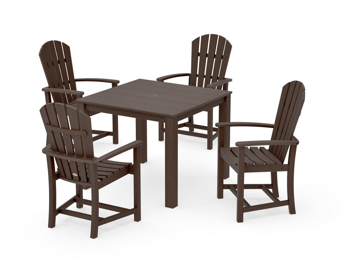 POLYWOOD Palm Coast 5-Piece Parsons Dining Set in Kona