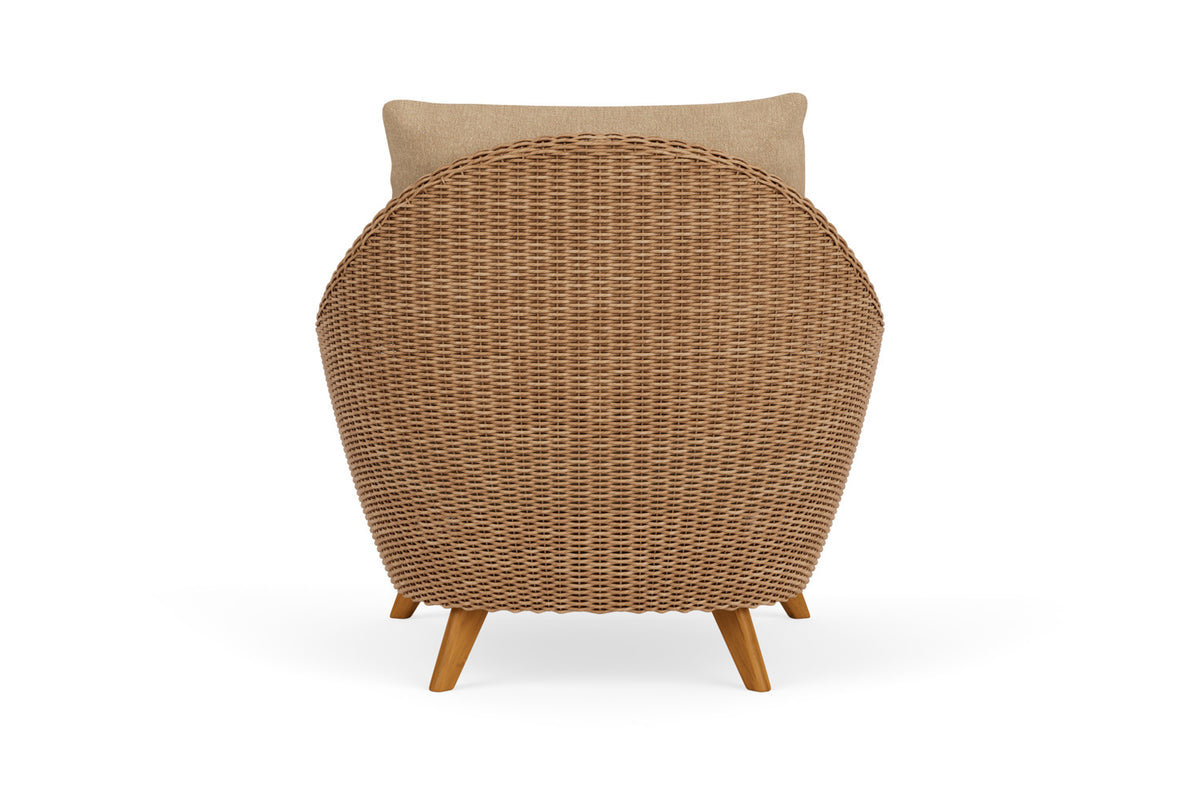 Lloyd Flanders Tobago Lounge Chair with Hayden Sand fabric, view 7