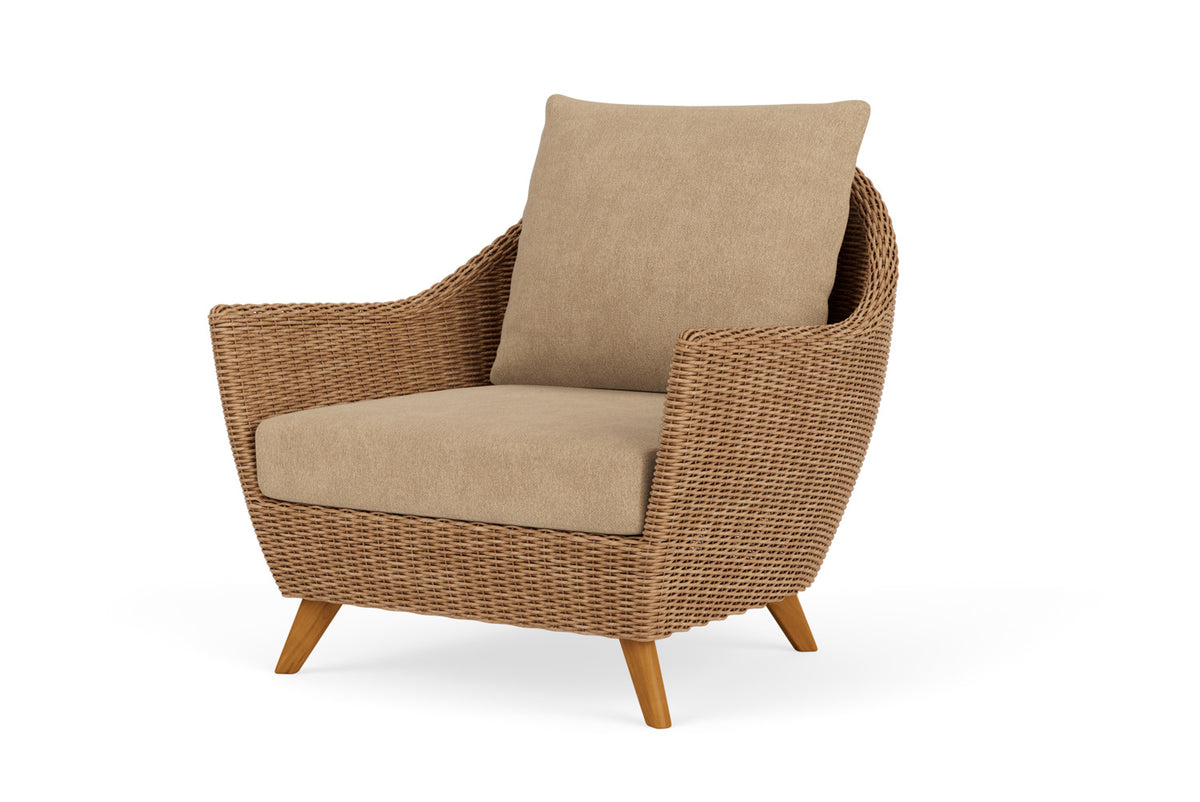 Lloyd Flanders Tobago Lounge Chair with Hayden Sand fabric, view 10