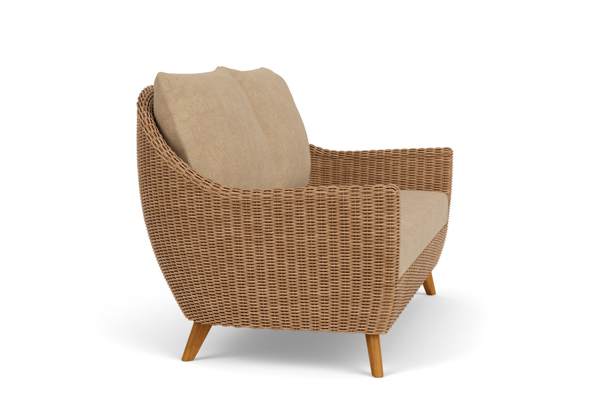 Lloyd Flanders Tobago Loveseat with Hayden Sand fabric, view 4