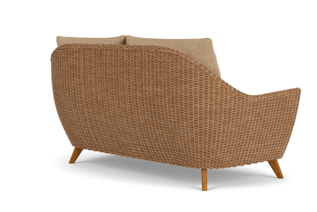 Lloyd Flanders Tobago Loveseat with Hayden Sand fabric, view 6
