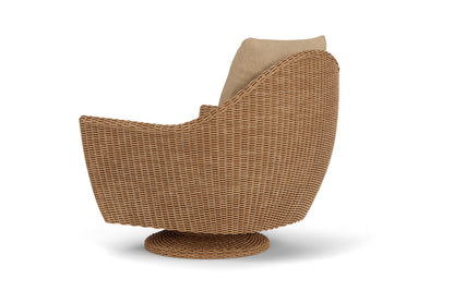 Lloyd Flanders Tobago Swivel Rocker Lounge Chair with Hayden Sand fabric, view 8