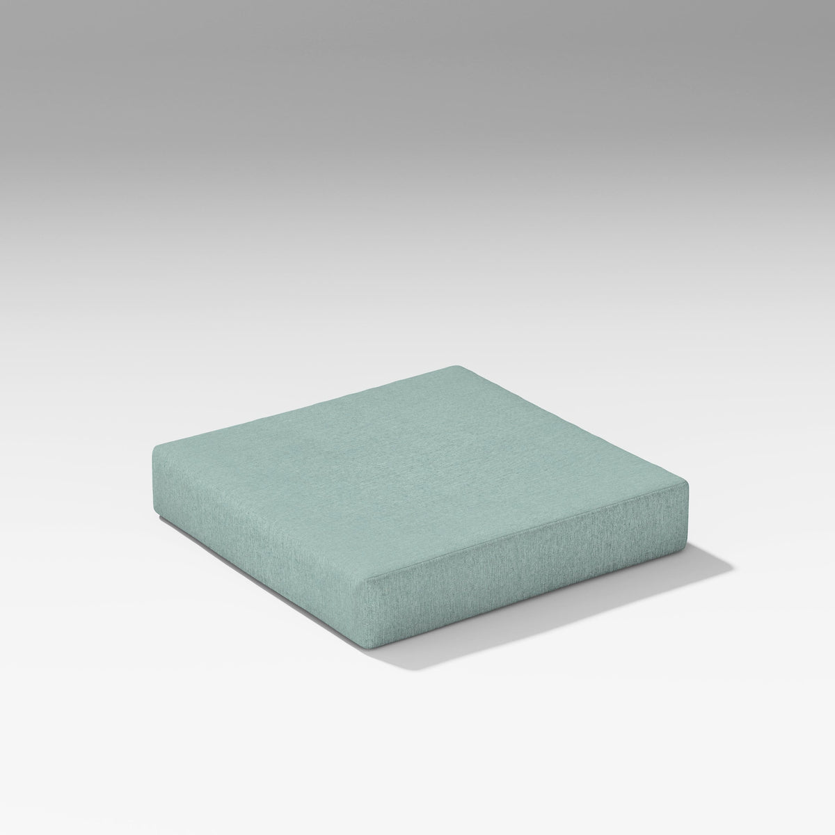 POLYWOOD PW Designer Series Latitude Modular Ottoman Seat Cushion in Glacier Spa