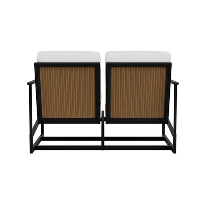 Lloyd Flanders Summit Spring Rocker Loveseat, lifestyle photo 3