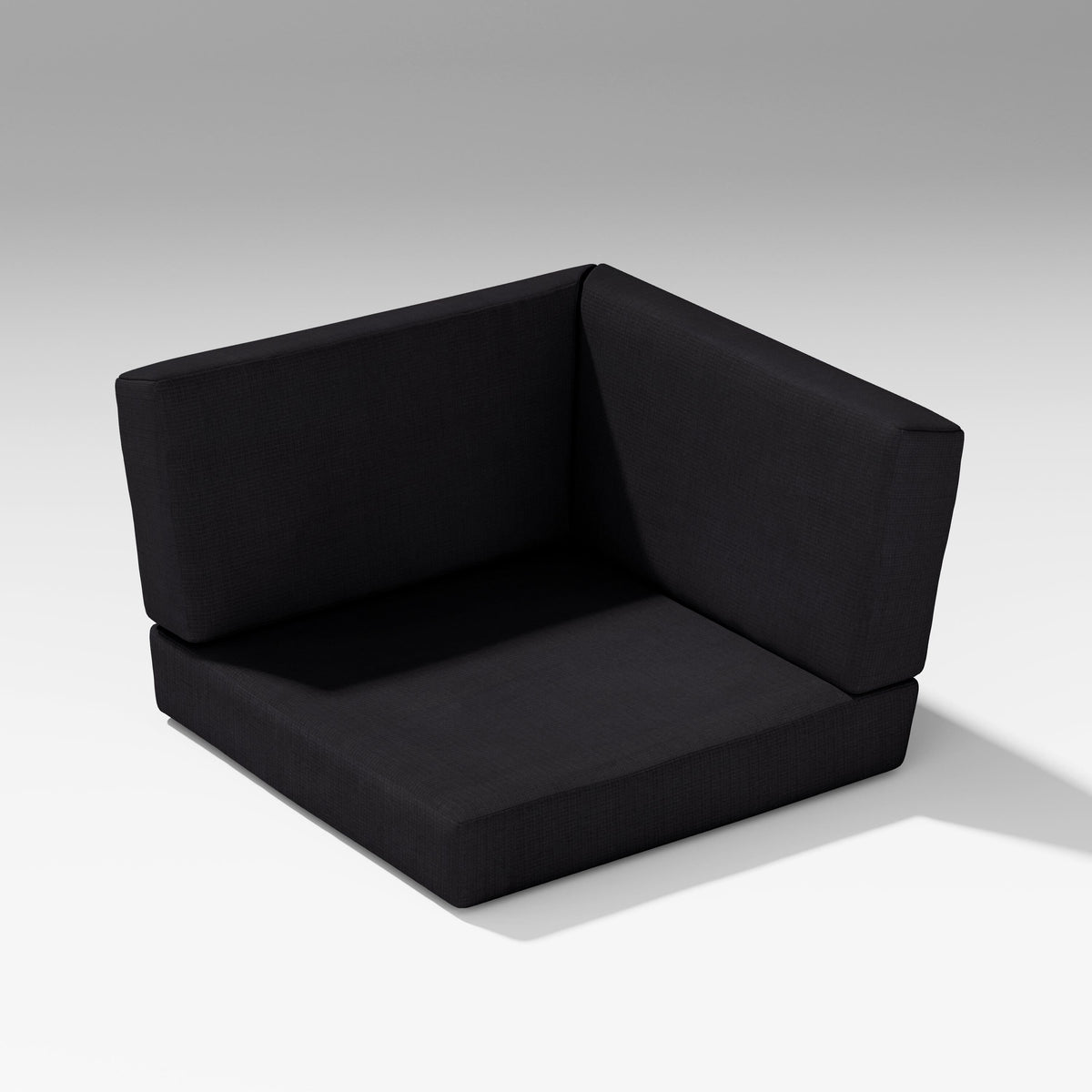 POLYWOOD PW Designer Series Latitude Corner Seat Cushion in Midnight Linen