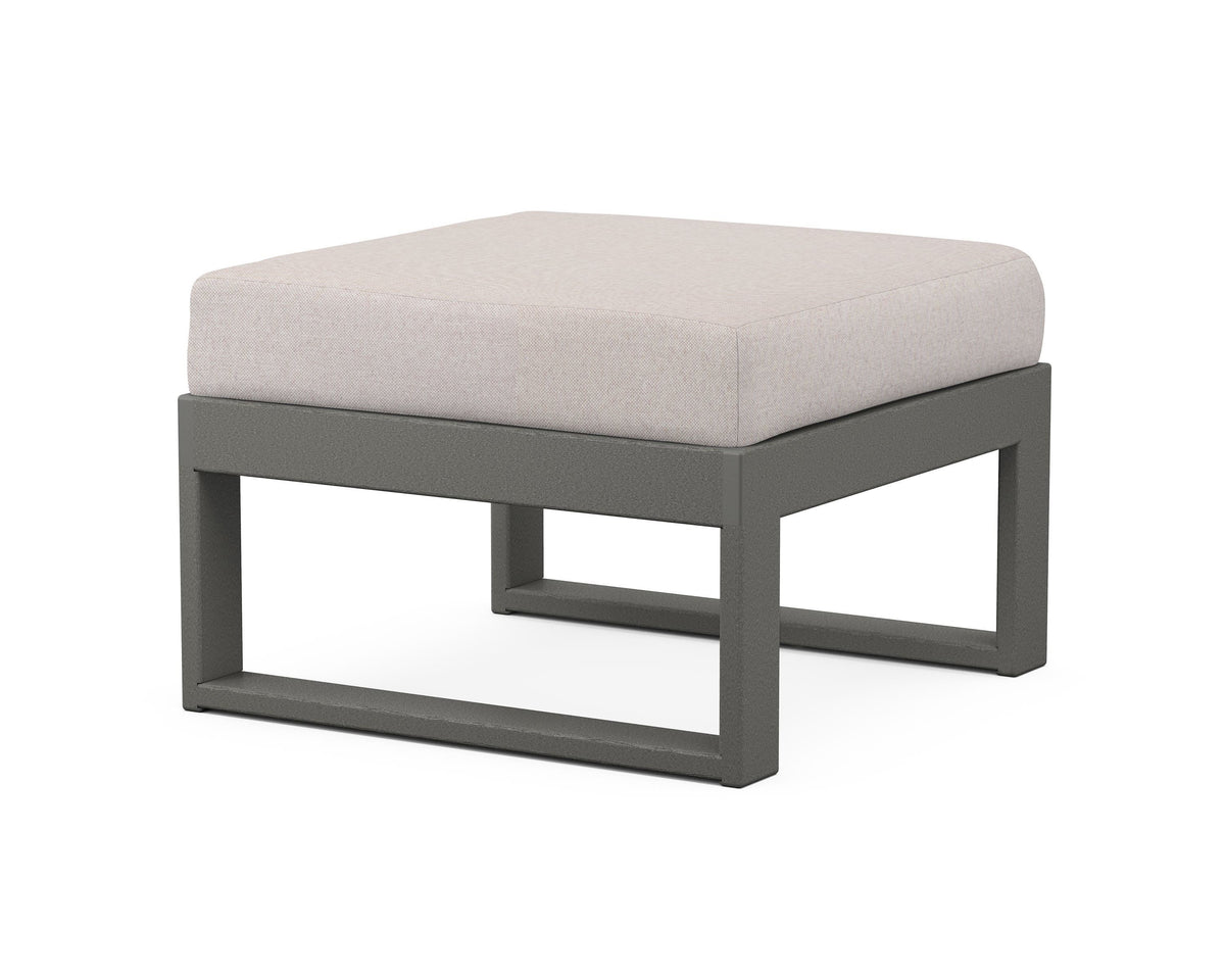 POLYWOOD Modular Ottoman - Modern in Slate Grey