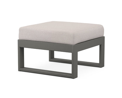 POLYWOOD Modular Ottoman - Modern in Slate Grey