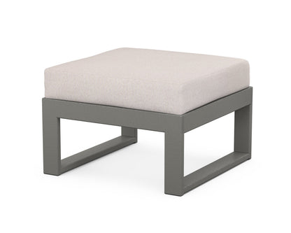 POLYWOOD Modular Ottoman - Modern in Slate Grey