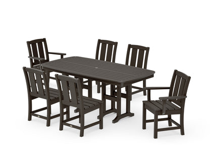 POLYWOOD Mission 7-Piece Dining Set in Vintage Coffee