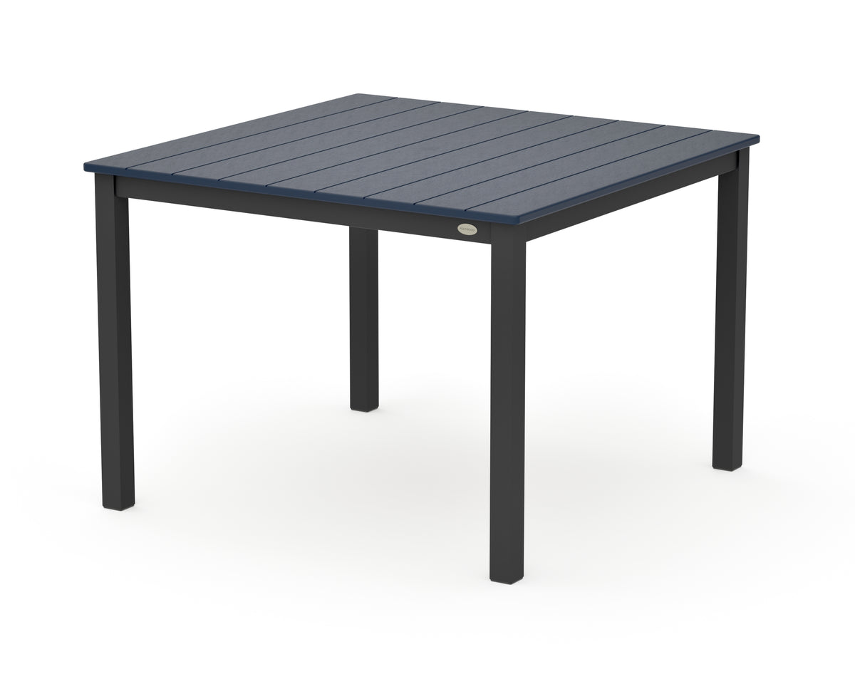POLYWOOD Main Street 42 x 42 Dining Table in Black / Navy