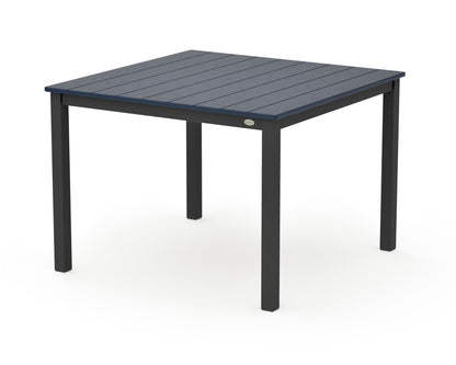 POLYWOOD Main Street 42 x 42 Dining Table in Black / Navy