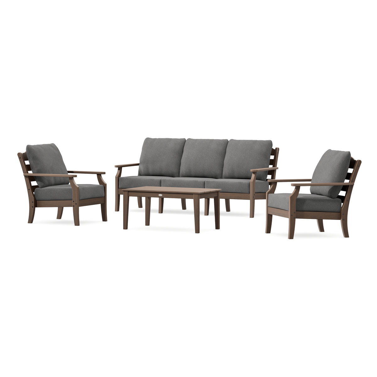 POLYWOOD Savannah 4-Piece Deep Seating Set with Sofa in Kona
