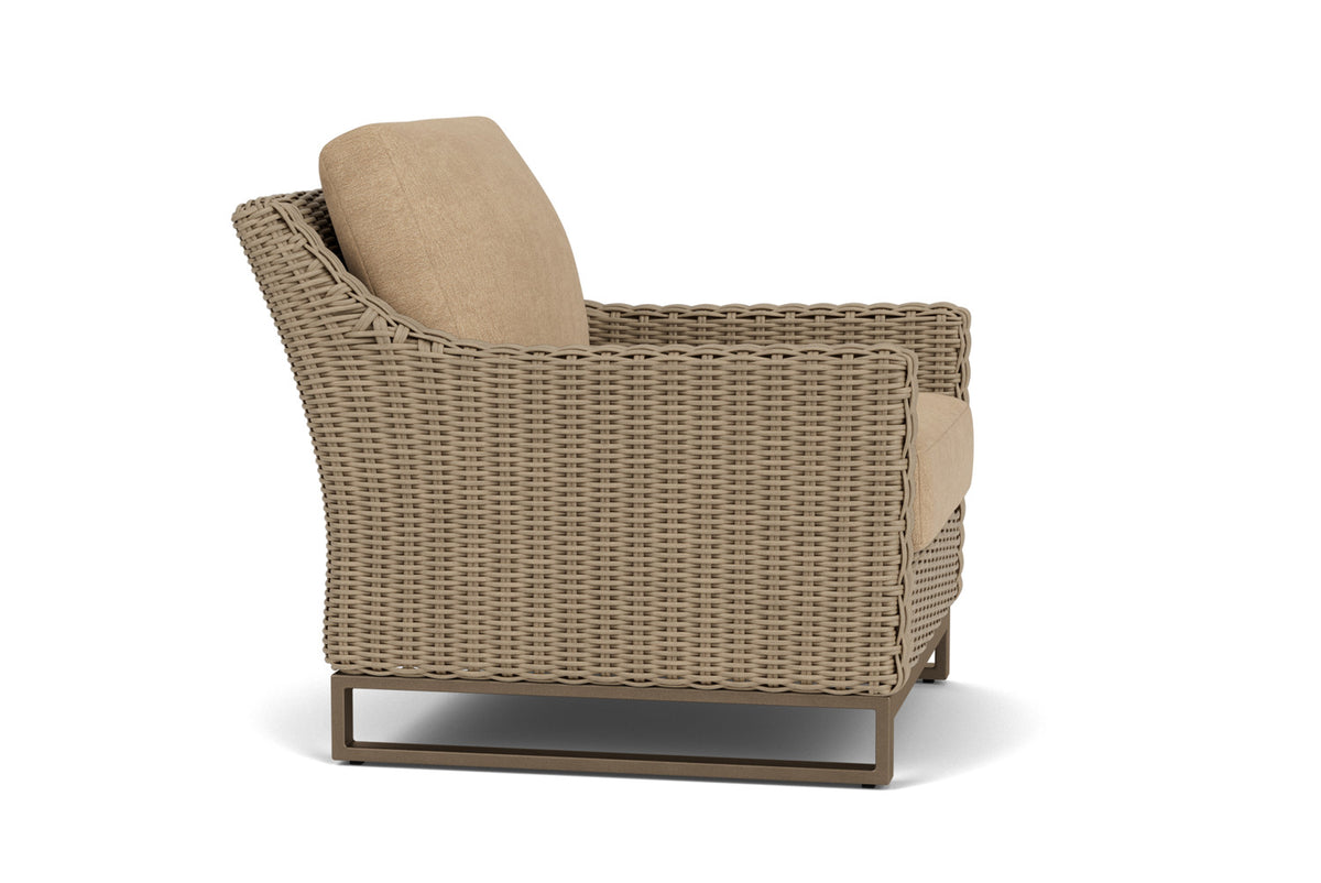 Lloyd Flanders Milan Lounge Chair with Hayden Sand fabric, view 4