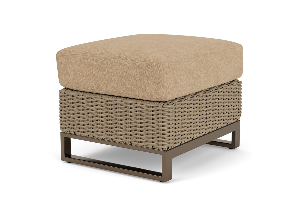 Lloyd Flanders Milan Ottoman with Hayden Sand fabric, view 8