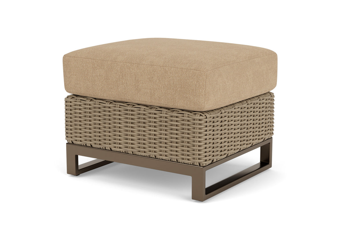 Lloyd Flanders Milan Ottoman with Hayden Sand fabric, view 10
