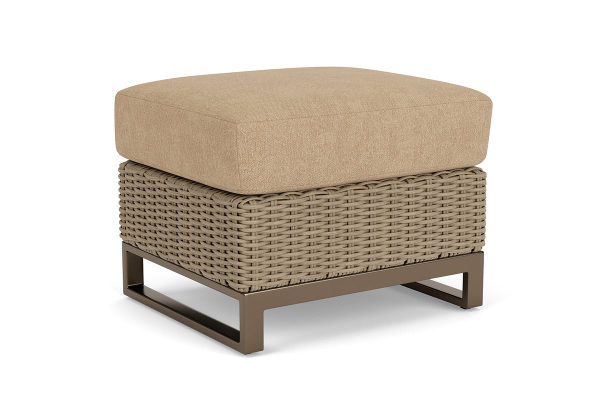 Lloyd Flanders Milan Ottoman with Hayden Sand fabric, view 2