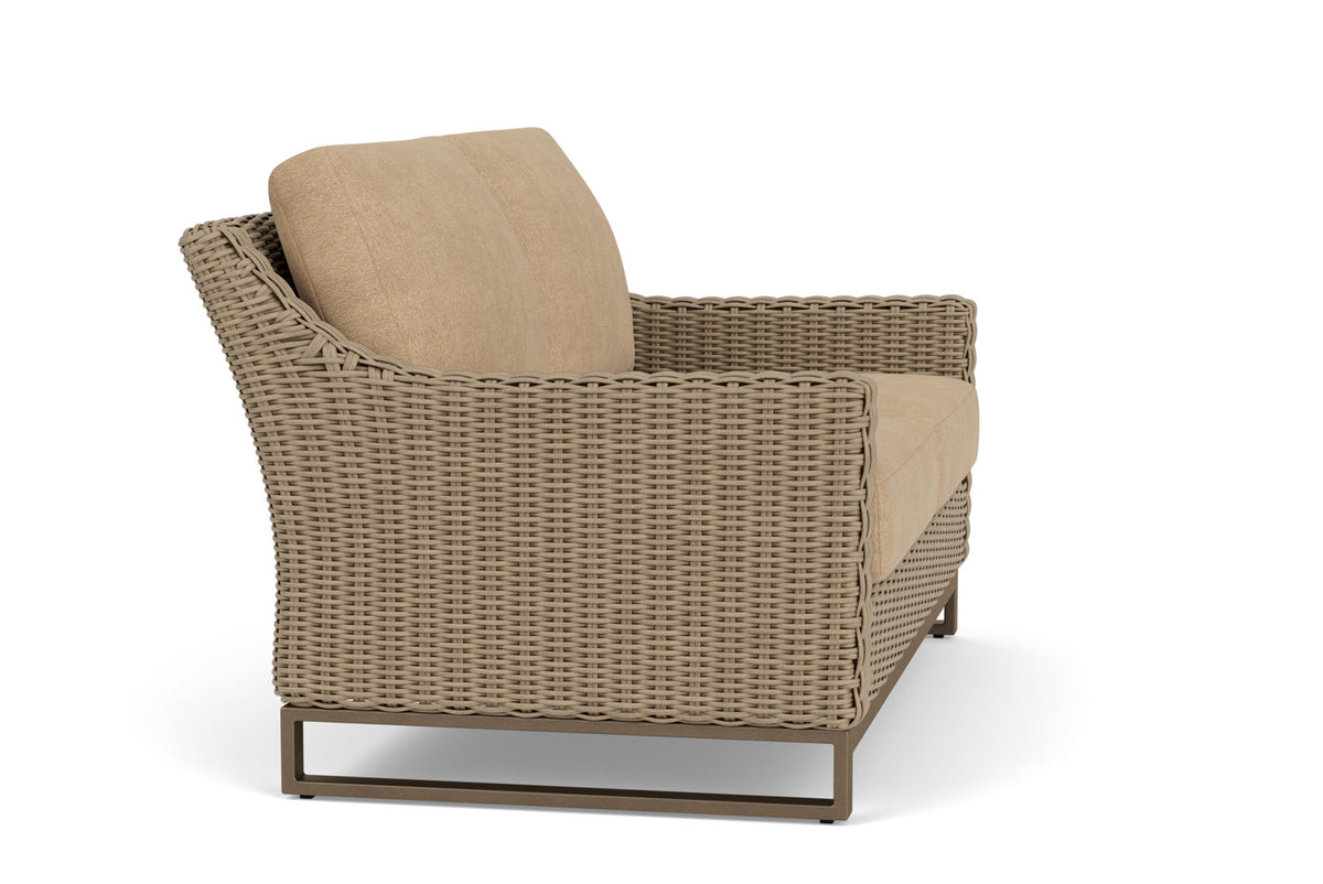 Lloyd Flanders Milan Loveseat with Hayden Sand fabric, view 4