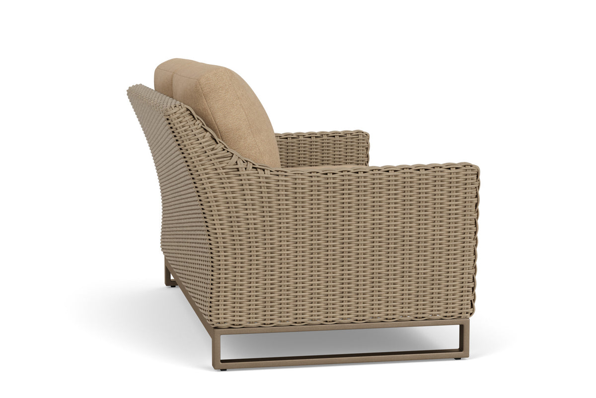 Lloyd Flanders Milan Loveseat with Hayden Sand fabric, view 5