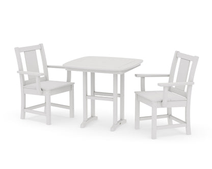 POLYWOOD Prairie 3-Piece Dining Set in Vintage White