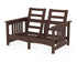 POLYWOOD Club Mission Loveseat Frame in Mahogany