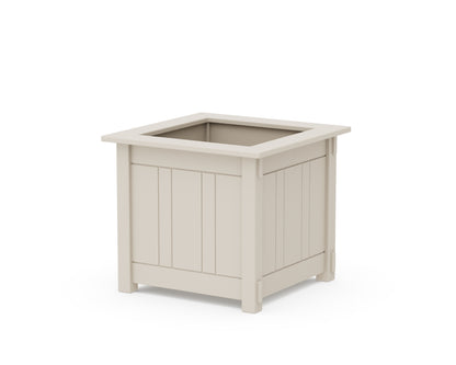 POLYWOOD Acadia Large Square Planter Box in Sand