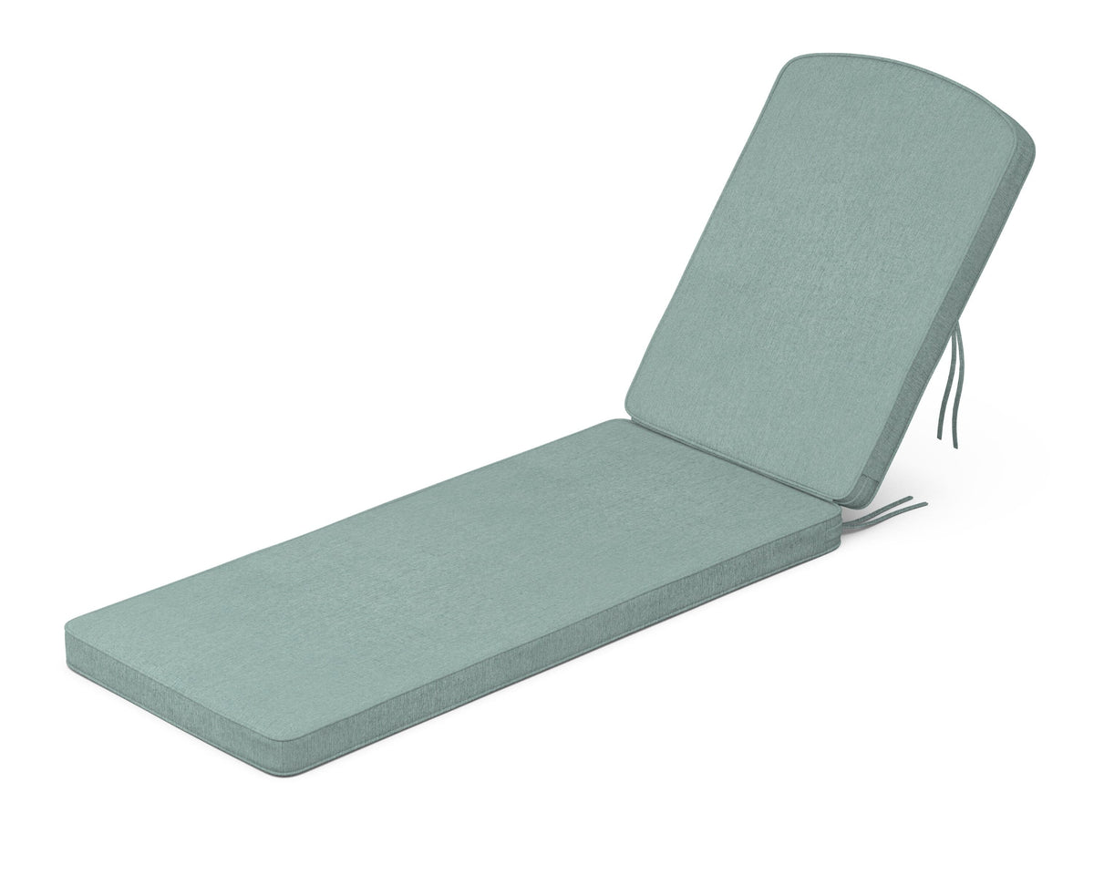 POLYWOOD Chinoiserie Chaise Cushion in Glacier Spa
