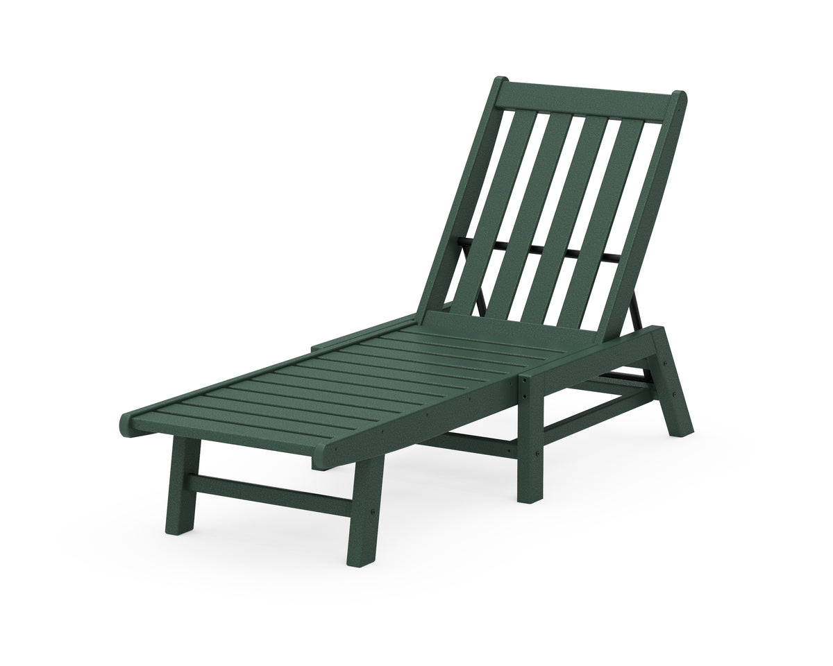 POLYWOOD Vineyard Chaise in Green