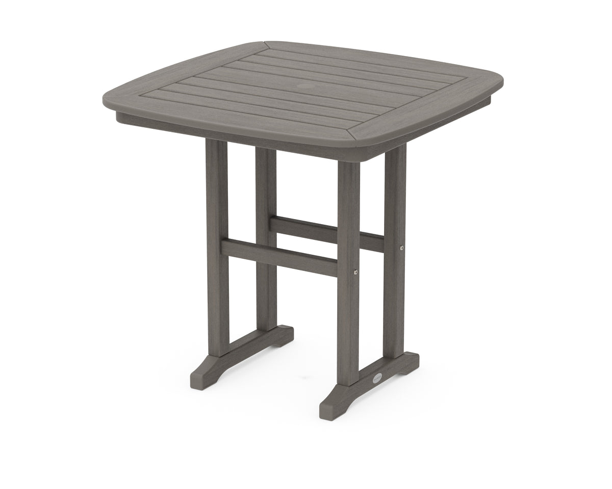 POLYWOOD Nautical 31" Dining Table in Driftwood
