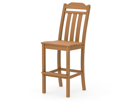 POLYWOOD Cottage Bar Side Chair in Natural