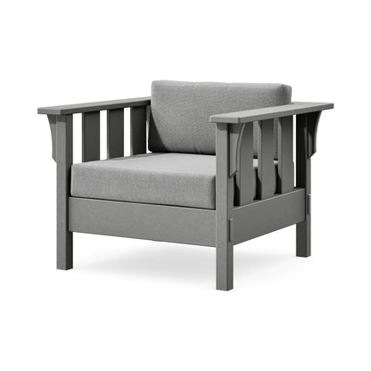 POLYWOOD Acadia Deep Seating Chair in Slate Grey / Grey Mist