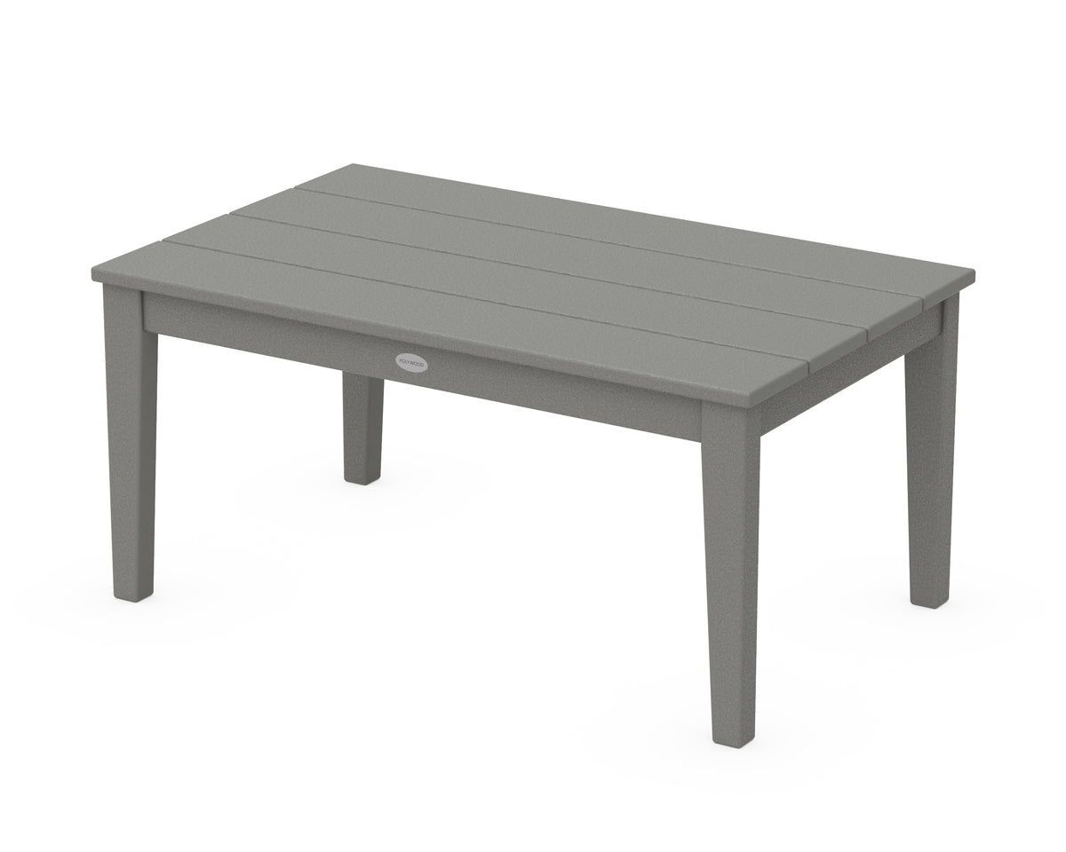 POLYWOOD Newport 22" x 36" Coffee Table in Slate Grey