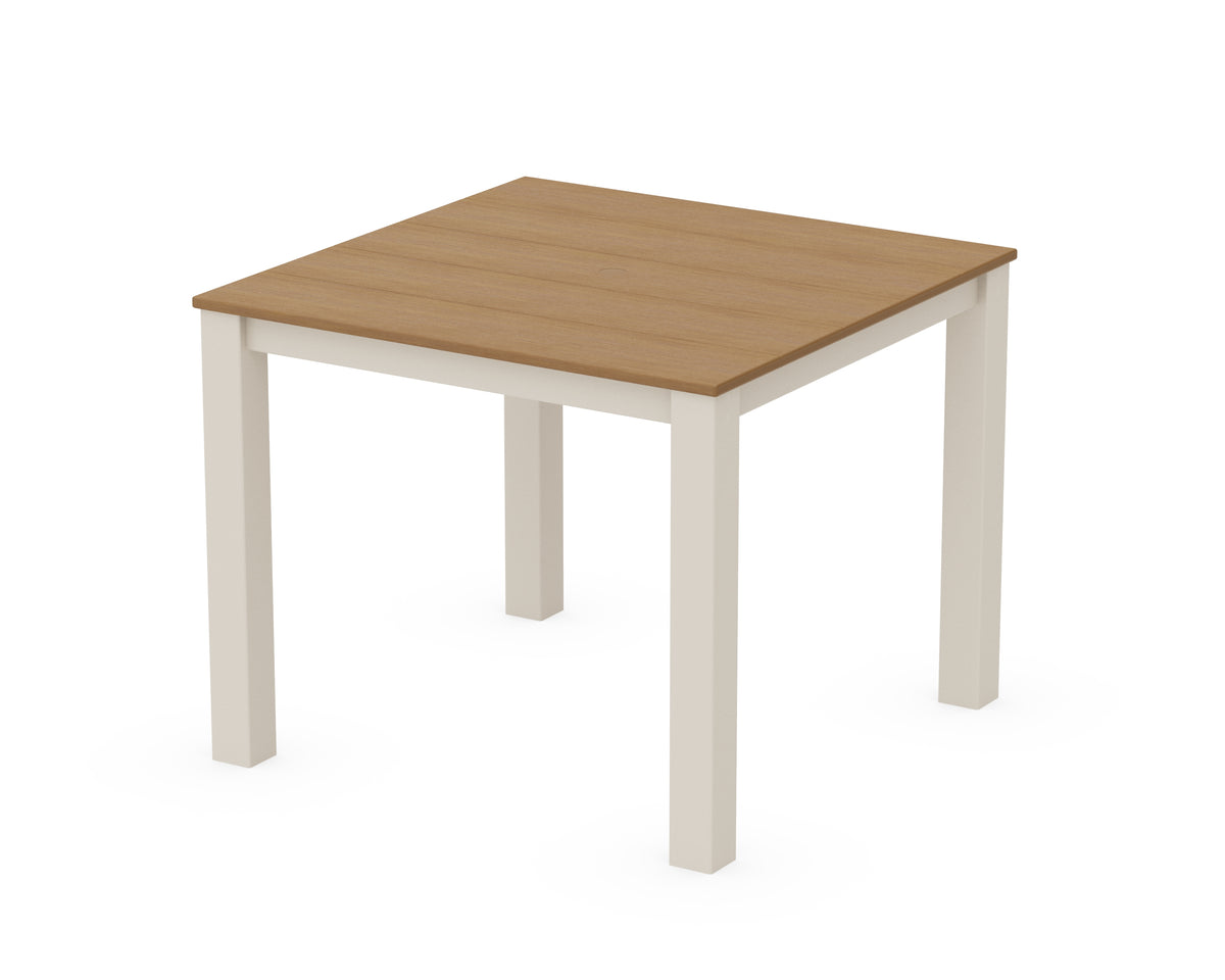 POLYWOOD Parsons 38" X 38" Dining Table in Sand / Natural