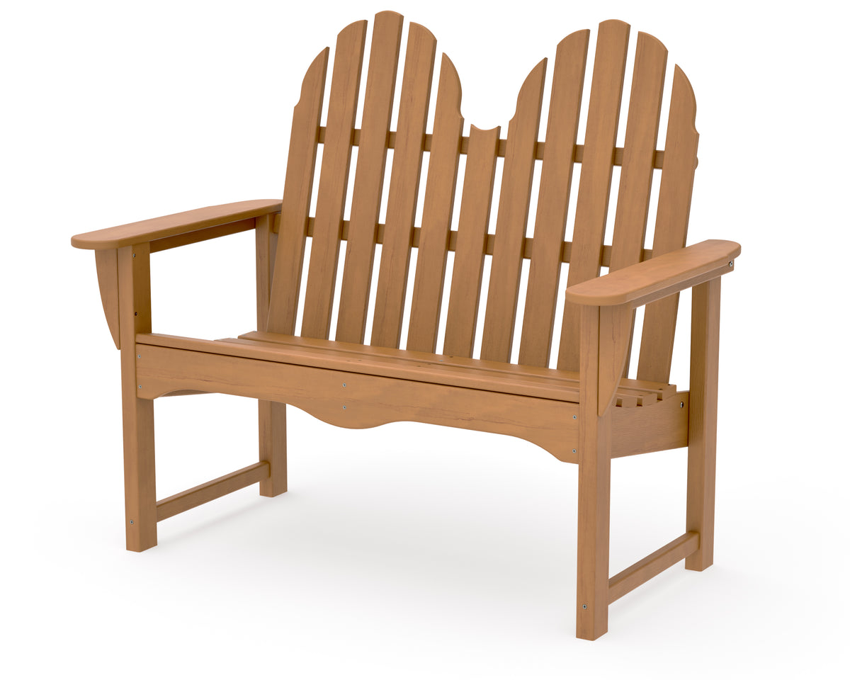 POLYWOOD Classic Adirondack 48" Bench in Natural