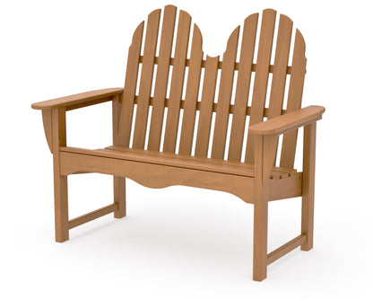 POLYWOOD Classic Adirondack 48" Bench in Natural