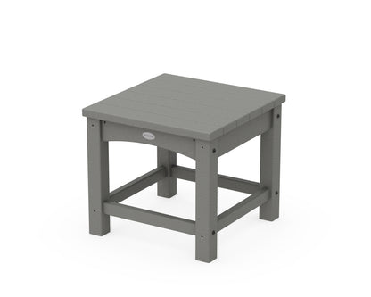 POLYWOOD Club 18" End Table in Slate Grey