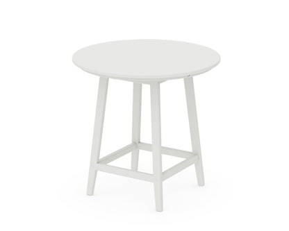 POLYWOOD Studio 30" Round Bistro Table in White