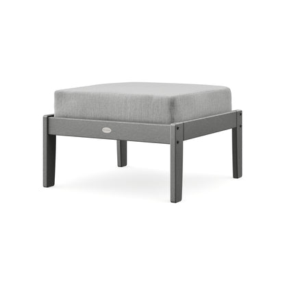 POLYWOOD Braxton Deep Seating Ottoman in Slate Grey / Granite