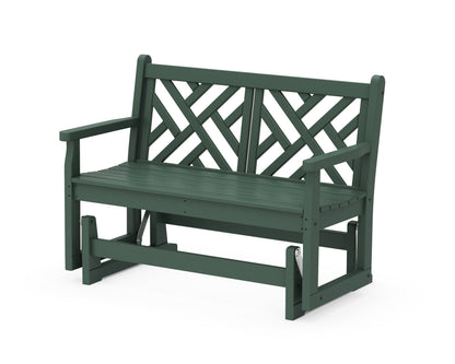 POLYWOOD Chippendale 48" Glider in Green