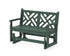 POLYWOOD Chippendale 48" Glider in Green