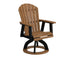 Berlin Gardens Comfo Back Swivel Dining Chair in all cedar on a swivel base