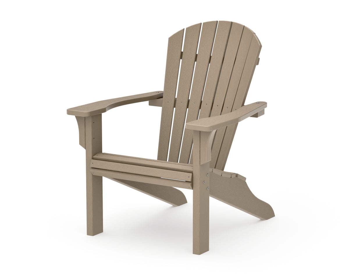 POLYWOOD Seashell Adirondack in Vintage Sahara