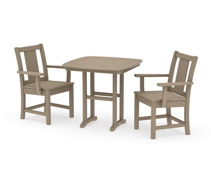 POLYWOOD Prairie 3-Piece Dining Set in Vintage Sahara